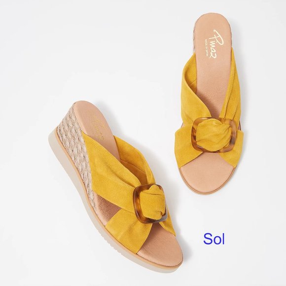 Pinaz Suede Slide Espadrilles - Picture 3 of 7